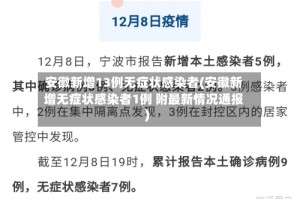 安徽新增13例无症状感染者(安徽新增无症状感染者1例 附最新情况通报)