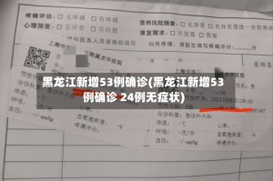 黑龙江新增53例确诊(黑龙江新增53例确诊 24例无症状)
