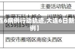 【大连6病例行动轨迹,大连6日新增病例】
