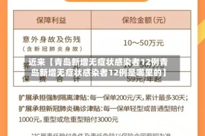 近来【青岛新增无症状感染者12例青岛新增无症状感染者12例是哪里的】