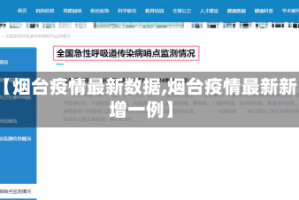 【烟台疫情最新数据,烟台疫情最新新增一例】