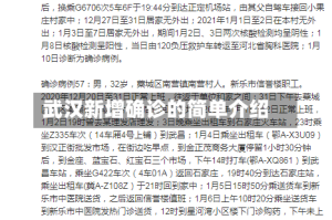 武汉新增确诊的简单介绍