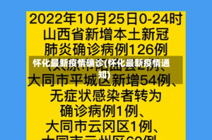 怀化最新疫情确诊(怀化最新疫情通知)