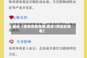 最近【西安疫情毒株,西安1例冠状病毒】