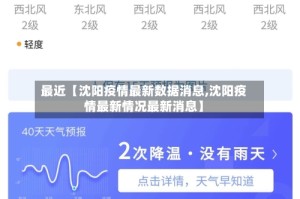 最近【沈阳疫情最新数据消息,沈阳疫情最新情况最新消息】