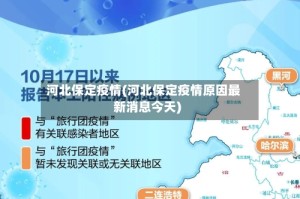 河北保定疫情(河北保定疫情原因最新消息今天)