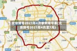 北京限号2021年4月最新限号表(北京限号2021年4月至7月)