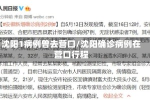 沈阳1病例曾去营口/沈阳确诊病例在营口行程