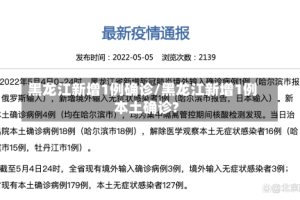 黑龙江新增1例确诊/黑龙江新增1例本土确诊?