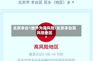 北京丰台1地升为高风险/北京丰台高风险地区