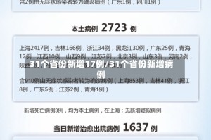 31个省份新增17例/31个省份新增病例