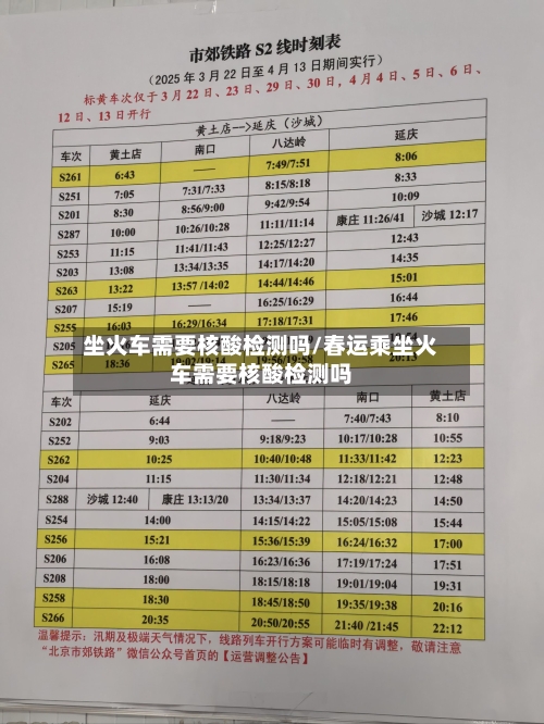 坐火车需要核酸检测吗/春运乘坐火车需要核酸检测吗-第1张图片