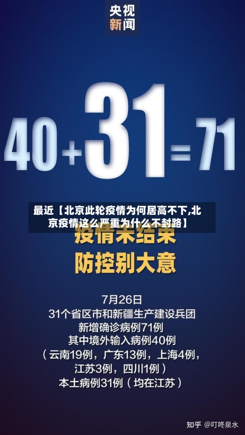 最近【北京此轮疫情为何居高不下,北京疫情这么严重为什么不封路】-第1张图片