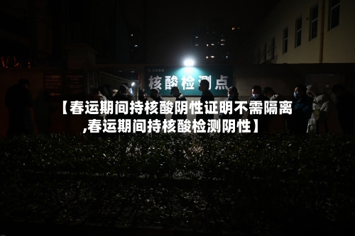 【春运期间持核酸阴性证明不需隔离,春运期间持核酸检测阴性】-第1张图片