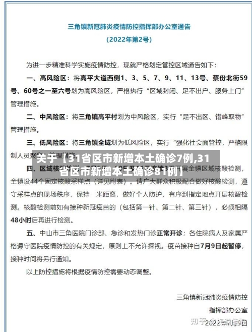 关于【31省区市新增本土确诊7例,31省区市新增本土确诊81例】-第1张图片