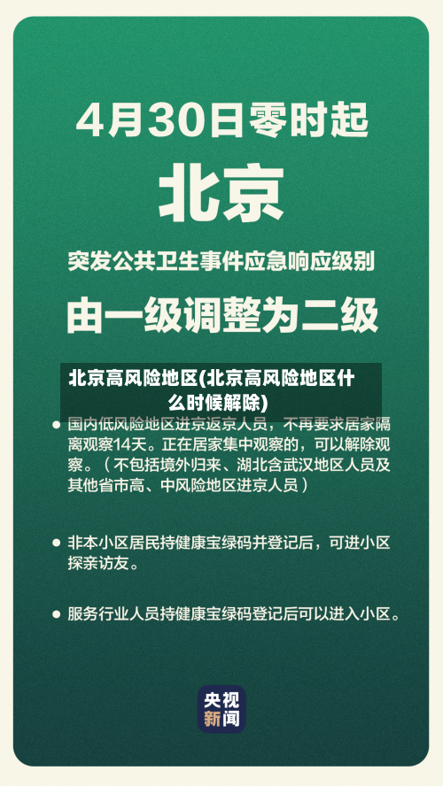 北京高风险地区(北京高风险地区什么时候解除)-第1张图片