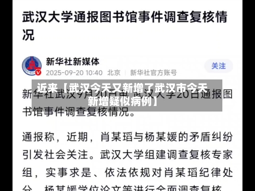 近来【武汉今天又新增了武汉市今天新增疑似病例】-第1张图片