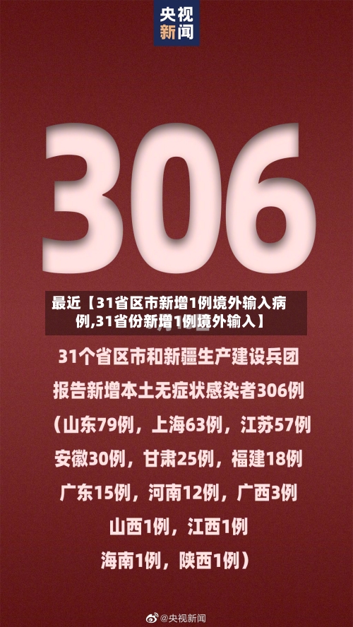 最近【31省区市新增1例境外输入病例,31省份新增1例境外输入】-第2张图片