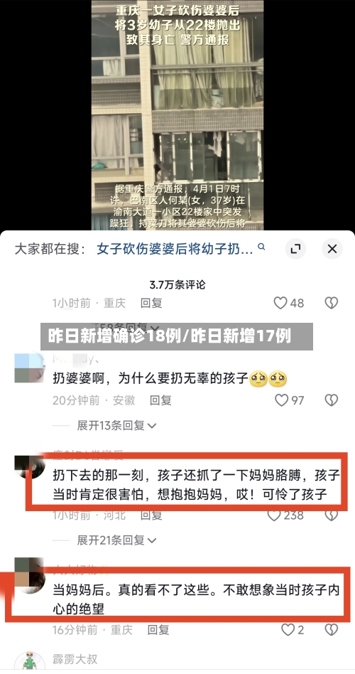 昨日新增确诊18例/昨日新增17例-第1张图片