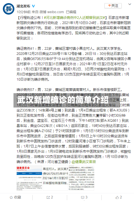 武汉新增确诊的简单介绍-第1张图片