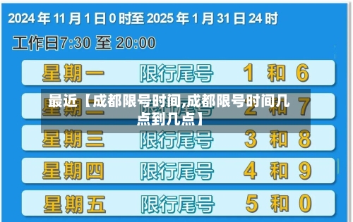 最近【成都限号时间,成都限号时间几点到几点】-第1张图片