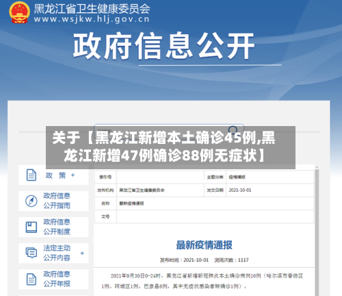 关于【黑龙江新增本土确诊45例,黑龙江新增47例确诊88例无症状】-第2张图片