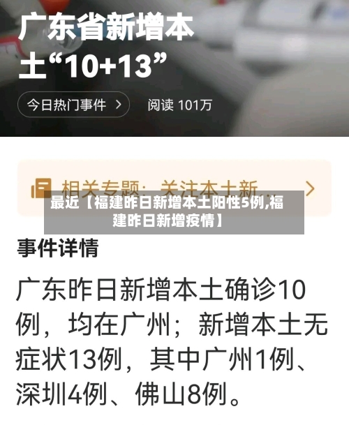 最近【福建昨日新增本土阳性5例,福建昨日新增疫情】-第1张图片