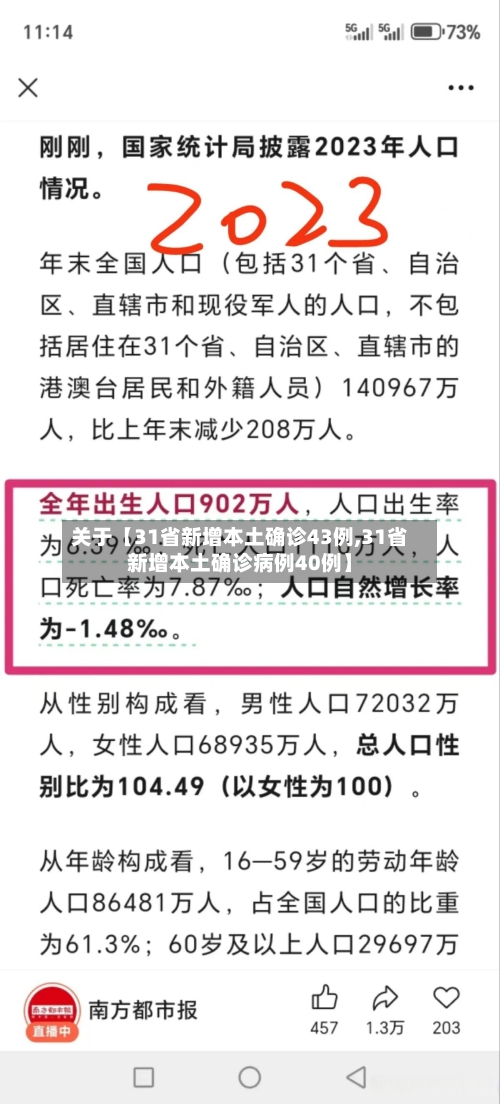 关于【31省新增本土确诊43例,31省新增本土确诊病例40例】-第2张图片