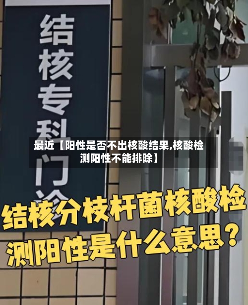最近【阳性是否不出核酸结果,核酸检测阳性不能排除】-第1张图片