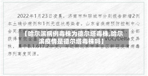 【哈尔滨病例毒株为德尔塔毒株,哈尔滨疫情是德尔塔毒株吗】-第1张图片