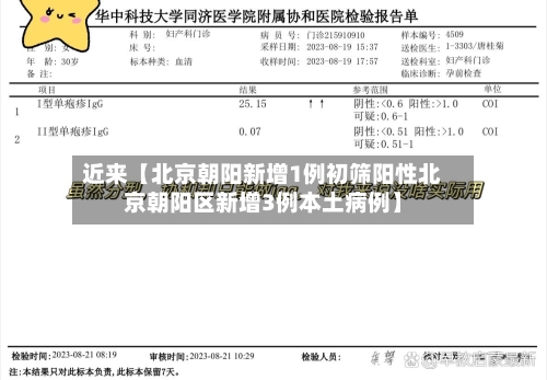 近来【北京朝阳新增1例初筛阳性北京朝阳区新增3例本土病例】-第1张图片