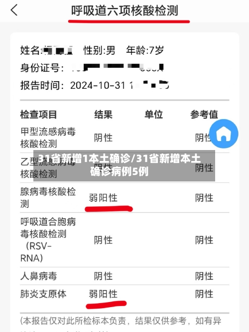 31省新增1本土确诊/31省新增本土确诊病例5例-第2张图片