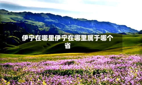 伊宁在哪里伊宁在哪里属于哪个省