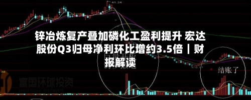 锌冶炼复产叠加磷化工盈利提升 宏达股份Q3归母净利环比增约3.5倍|财报解读