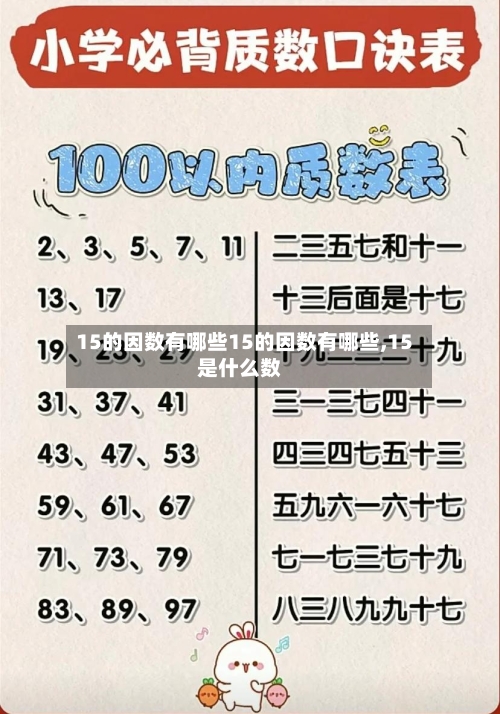 15的因数有哪些15的因数有哪些,15是什么数