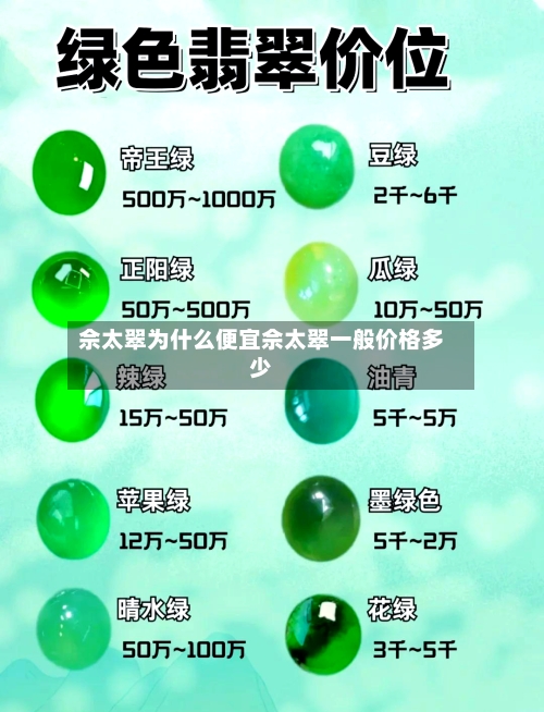 佘太翠为什么便宜佘太翠一般价格多少